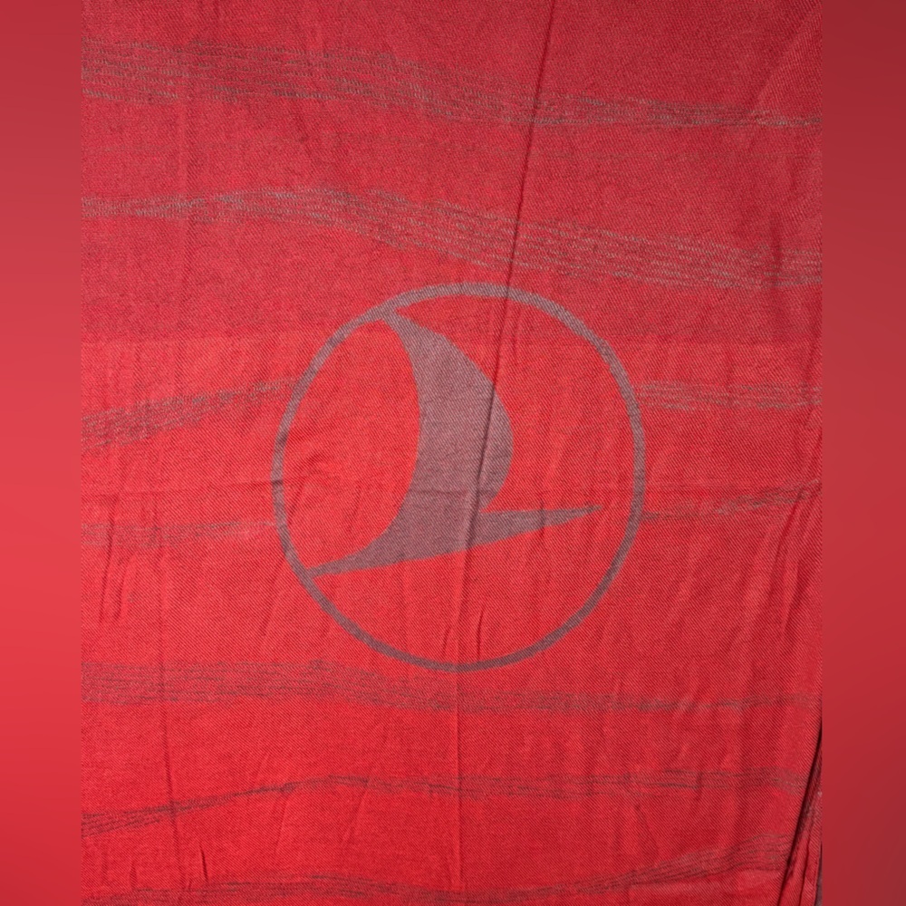 Gold Awin Tomorrow on Board Turkish Airline Passenger Travel Lightweight Blanket - Picture 3 of 12